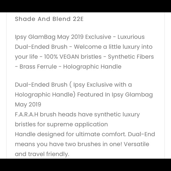 F.A.R.A.H. Makeup Brushes πππ€ - Picture 9 of 10